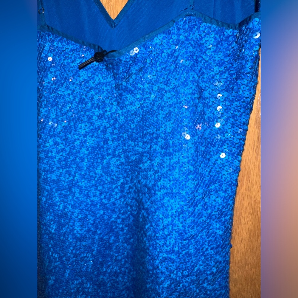 DIANE VON FURSTENBERG Havita Sequin-Embellished Midi Slip Dress, Blue size 10